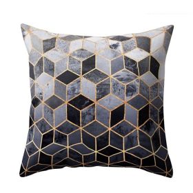 Geometric Polyester Fiber Pillow Cover