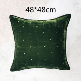 High Appearance Level Retro Brocade Throw Pillow Waist Pillow Back Pillow Cover