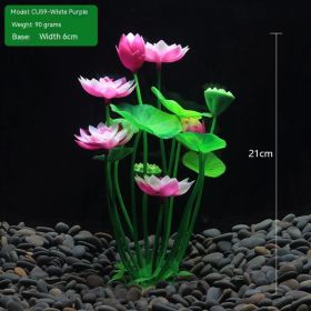 Fish Tank Landscaping Lotus Flowers Water Plants And Simulated Plants