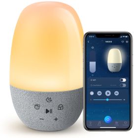 Smart Control Night Light; White Noise Light For Bedroom; Baby Sound Machine With Soothing Music; Support Mobile Phone Control