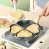 1pc Four Heart-Hole Frying Pot Pan Creative-Heart Shaped Easy Cleaning Eggs Cooker Omelet-Pan Nonstick Eggs Frying Pan For Household Cooking