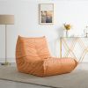 [VIDEO provided] Comfy Oversized Lazy Sofa, Modern Armless Lounge Chair with Backrest Retro Single-Seat , 100% Sponge-Filled Sofa