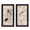 Trendy Decor 4U "Music" Framed Wall Art; Modern Home Decor Framed Print for Living Room; Bedroom & Farmhouse Wall Decoration by Marla Rae