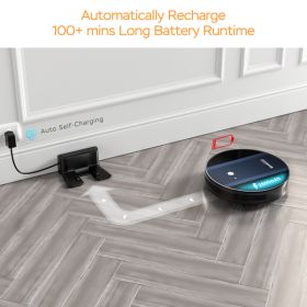 Robot Vacuum Cleaner G6; Ultra-Thin; 1800Pa Strong Suction; Automatic Self-Charging; Wi-Fi Connectivity; App Control; Custom Cleaning; Great for Hard