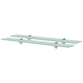 Floating Shelves 2 pcs Glass 27.6"x3.9" 0.3"