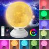 3D Smart Moon Lamp 360Â¬âˆž RGB LED Night Light w/ Bluetooth Speaker Remote Control