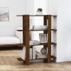 Book Cabinet/Room Divider Brown Oak 39.4"x11.8"x48.6"