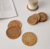 Rattan Coasters;  Table DâˆšÂ©cor Set of 6