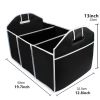 Car Trunk Cargo Storage Bag; Foldable Black Storage Box For Car And Trunk