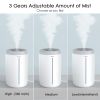 Humidifiers for Bedroom Large Room;  Won't Leak Vewior 4.5L Top Fill Cool Mist Last 60 Hours;  Air humidifier and Diffuser 2 In 1;  Easy to Clean Supe