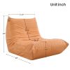 [VIDEO provided] Comfy Oversized Lazy Sofa, Modern Armless Lounge Chair with Backrest Retro Single-Seat , 100% Sponge-Filled Sofa