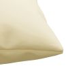 Throw Pillows 4 pcs Cream 19.7"x19.7" Fabric