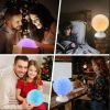 3D Smart Moon Lamp 360Â¬âˆž RGB LED Night Light w/ Bluetooth Speaker Remote Control