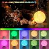 3D Smart Moon Lamp 360Â¬âˆž RGB LED Night Light w/ Bluetooth Speaker Remote Control