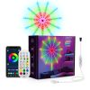 LED Firework Strip Lights Dream Color RGB Smart Music Sync APP & Remote Control