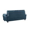 3-Seat Sofa Velvet for Living Room; Bedroom; Office Blue