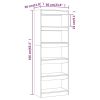 Book Cabinet/Room Divider Black 23.6"x11.8"x65.4" Engineered Wood