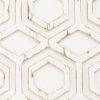 Ralston Ivory Geometric Carved Wood Wall Decor