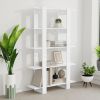 Book Cabinet/Room Divider High Gloss White 39.4"x11.8"x63"