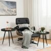 Set of 2 Stylish Nesting End Tables with Wooden Tray Top and Steel Legs