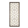 Damask Wood Panel Two-tone Geometric Wall Decor