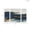 Rolling Waves Triptych 3-piece Canvas Wall Art Set