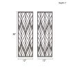 Florian Grey Laser Cut Wood 2-piece Panel Wall Decor Set