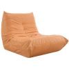 [VIDEO provided] Comfy Oversized Lazy Sofa, Modern Armless Lounge Chair with Backrest Retro Single-Seat , 100% Sponge-Filled Sofa