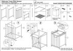 2 Shelves 10 lb Capacity Steel Storage Shelf Unit with Hamper;  Satin Nickel