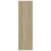 Book Cabinet/Room Divider Sonoma Oak 15.7"x11.8"x40.6" Engineered Wood