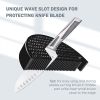 Knife Block; Cookit kitchen Universal Knife Holder without Knives; Detachable Knife Storage with Scissors Slot; Space Saver Multi-function Knife Utens