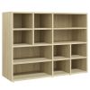 Side Cabinet Sonoma Oak 38.2"x12.6"x28.3" Engineered Wood