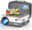 MOOKA Native 1080P WiFi Bluetooth 4K Projectors 8500L Video Movie Theater Home