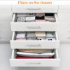 3 Pack Sock Organizer Box Foldable Damp Proof Storage Drawers Multi-cells Underwear Tie Container