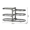 6 Tier Pots and Pans Lid Organizer Rack Holder, Adjustable Pot Organizer Rack for Under Cabinet, Pot Rack For Kitchen Organization and Storage, Black