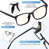 G8082 Blu-ray Glasses 3P Sand Black + Transparent White + Leopard Color