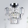 Mini Flush Mount Chandelier K9 Crystal Ceiling Light Fixtures