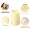 3Pcs Flameless Candles Votive Candles Wireless Battery Operated LED Flickering Candles w/ Remote Control Timer