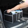 Car Trunk Cargo Storage Bag; Foldable Black Storage Box For Car And Trunk