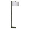 Contemporary Metal 62in Floor Lamp with on/off Foot Switch, Black