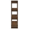 Book Cabinet/Room Divider Brown Oak 39.4"x11.8"x48.6"