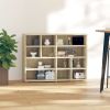 Side Cabinet Sonoma Oak 38.2"x12.6"x28.3" Engineered Wood