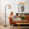 Floor Lamp with 9W LED Bulb ;  Standing Lamp with Lamp Shade for Living Room ;  Brown