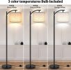 Floor Lamp, Floor Lamp for Living Room with 3 Color Temperatures LED Bulb, Tall Industrial Floor Lamp Reading for Bedroom, Office with Beige Lampshade