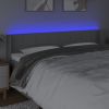 LED Headboard Dark Gray 64.2"x6.3"x30.7"/34.6" Fabric