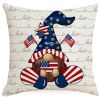 4th of July Decorations Pillow Covers Stripes Patriotic Throw Pillow Covers