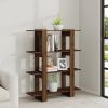 Book Cabinet/Room Divider Brown Oak 39.4"x11.8"x48.6"