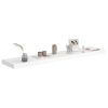 Floating Wall Shelves 2 pcs White 47.2"x9.3"x1.5" MDF