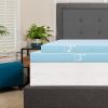 Capri Comfortable Sleep 3 inch Cool Gel Memory Foam Mattress Topper - Twin [MR-M35-3-T-GG]