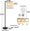 Floor Lamp, Floor Lamp for Living Room with 3 Color Temperatures LED Bulb, Tall Industrial Floor Lamp Reading for Bedroom, Office with Beige Lampshade